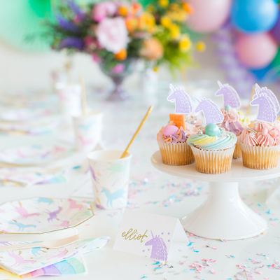 Unicorn Party Idea - Magical party, pastel, coral, lilac, merimeri