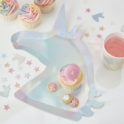 Make A Wish Unicorn Plates - Ralph and Luna Party Shop