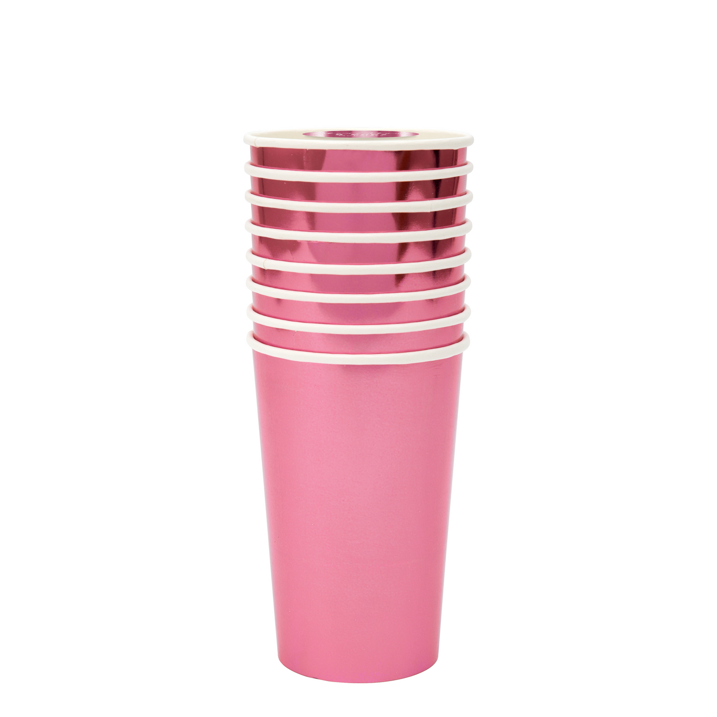 Metallic Pink Highball Cups - Ralph and Luna Party Shop