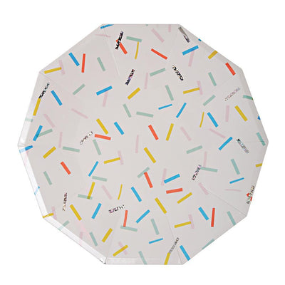 Sprinkles Plates (large) - Ralph and Luna Party Shop