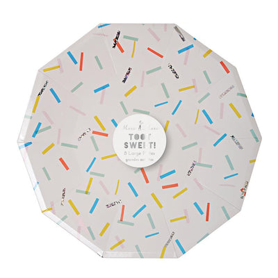 Sprinkles Plates (large) - Ralph and Luna Party Shop