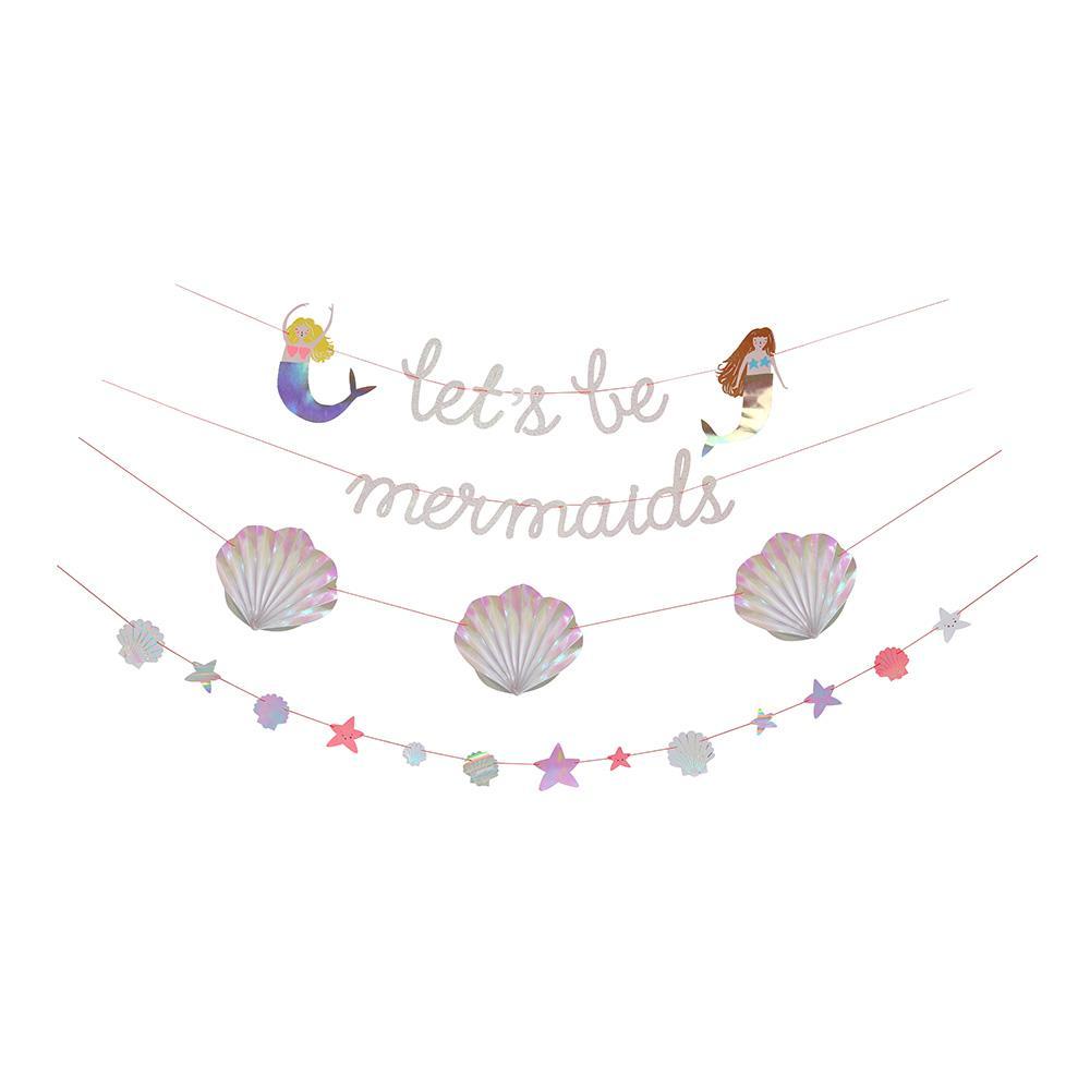 Let's Be Mermaids Garland - Ralph and Luna Party Shop