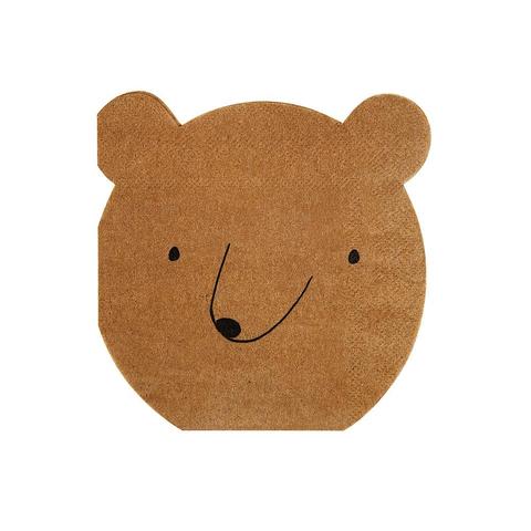 Bear Napkins (small) - Ralph and Luna Party Shop