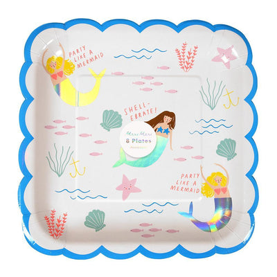 Let's be Mermaids Large Plates - Ralph and Luna Party Shop
