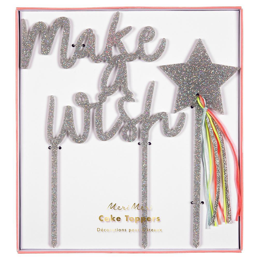 Make A Wish Acrylic Toppers - Ralph and Luna Party Shop