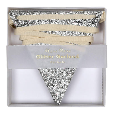 Glitter Flag Garland - Ralph and Luna Party Shop