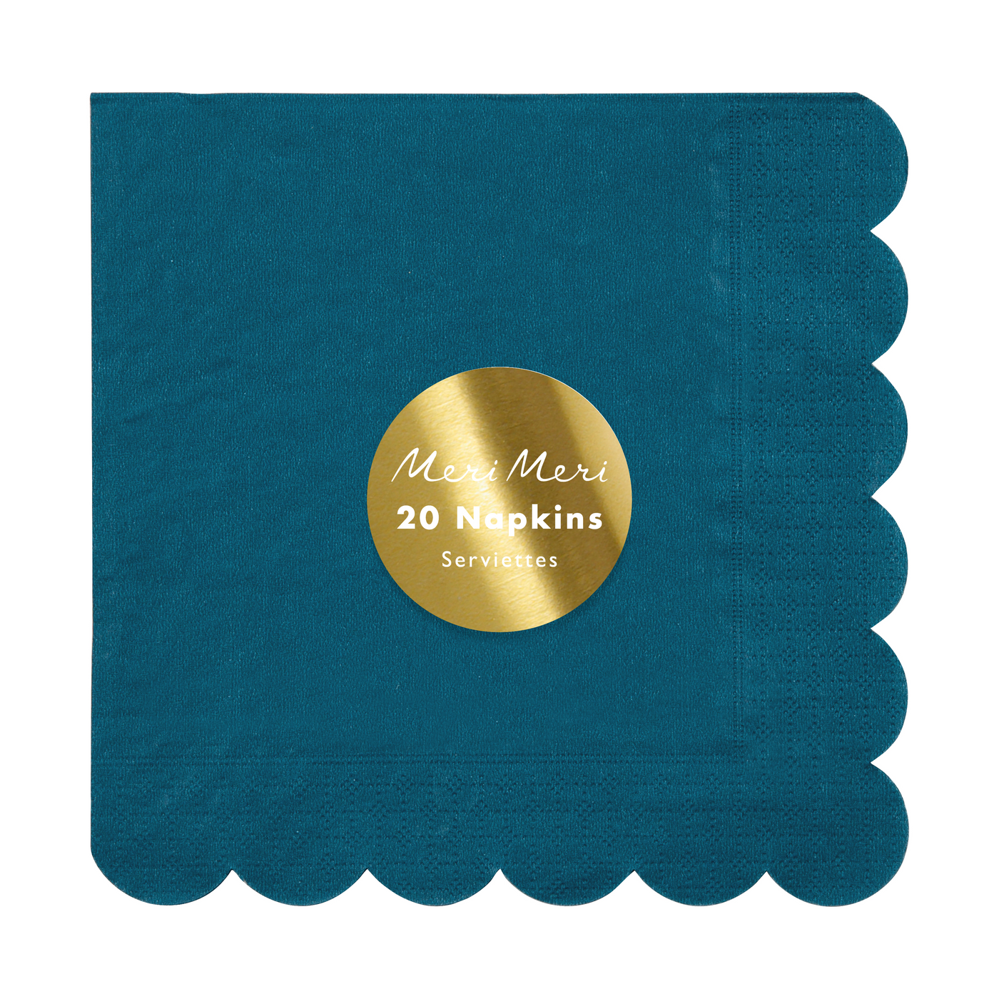 Dark Teal Large Napkins - Ralph and Luna Party Shop