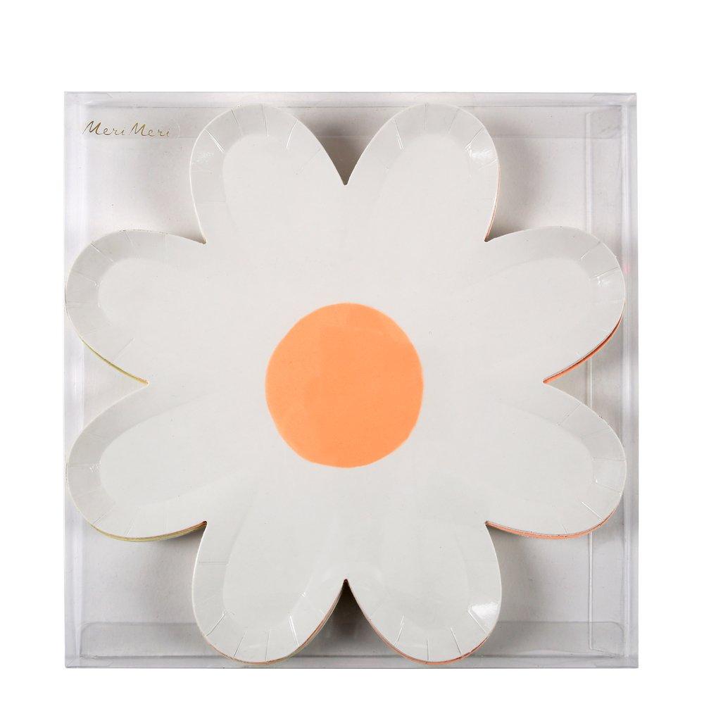 Pastel Daisy Large Plates - Ralph and Luna Party Shop