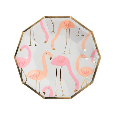 Flamingo Plates (small) - Ralph and Luna Party Shop
