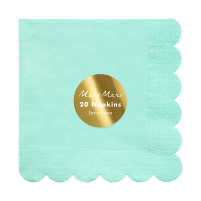 Mint Large Napkins - Ralph and Luna Party Shop