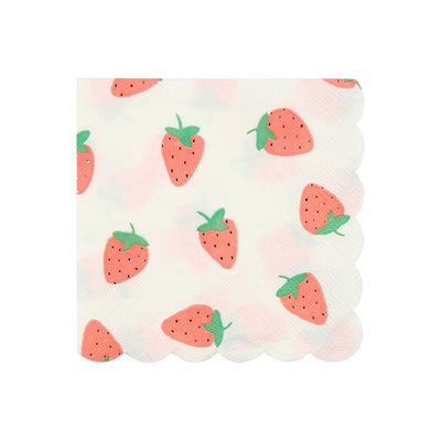 Strawberry Napkins (small) - Ralph and Luna Party Shop