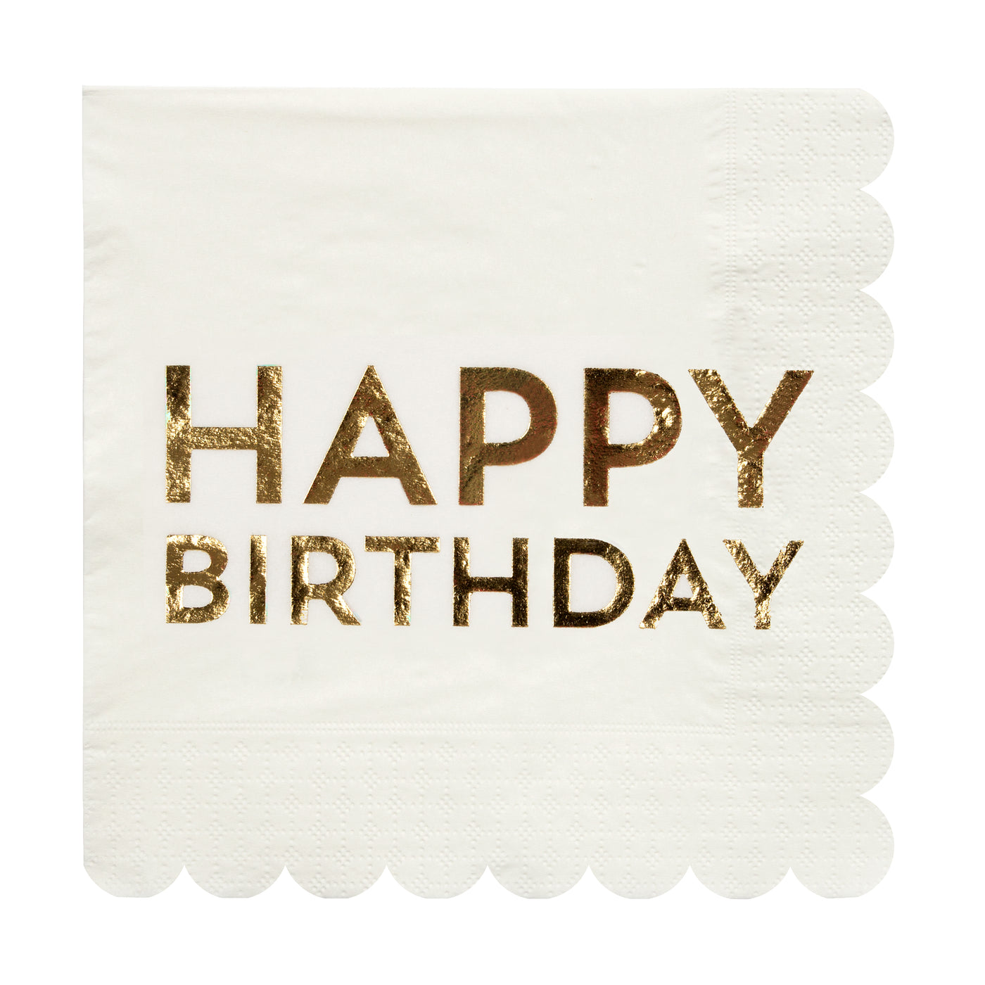 Birthday Gold Large Napkins - Ralph and Luna Party Shop