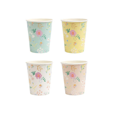 Wildflower Pastel Cups - Ralph and Luna Party Shop