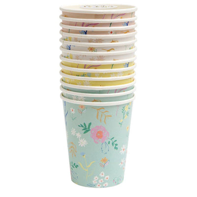 Wildflower Pastel Cups - Ralph and Luna Party Shop