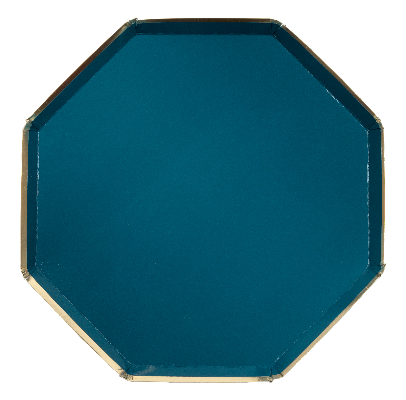 Dark Teal Dinner Plates - Ralph and Luna Party Shop