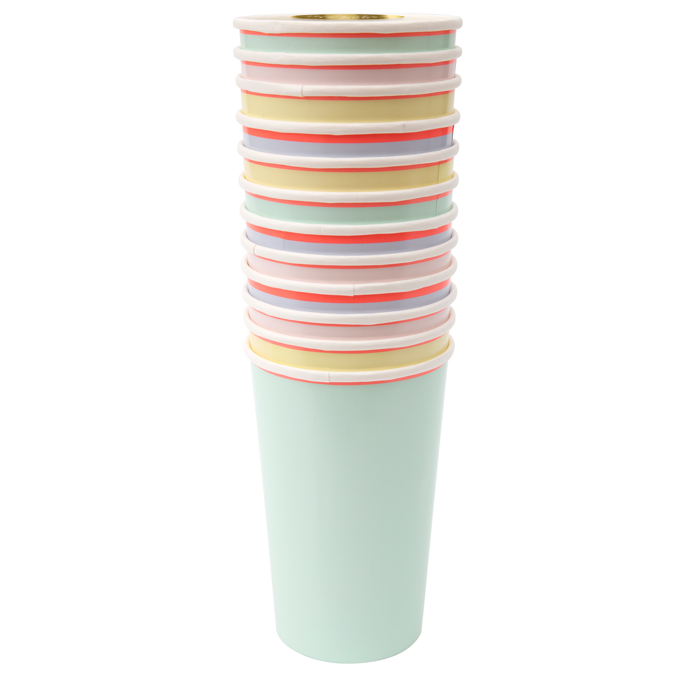 Pastel Neon Edge Highball Cups - Ralph and Luna Party Shop