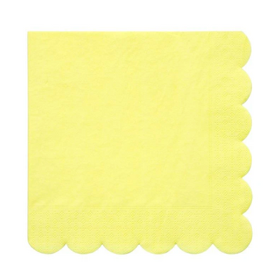 Pale Yellow Large Napkins - Ralph and Luna Party Shop