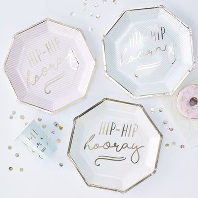 Pick & Mix Pastel Hooray Plates - Ralph and Luna Party Shop