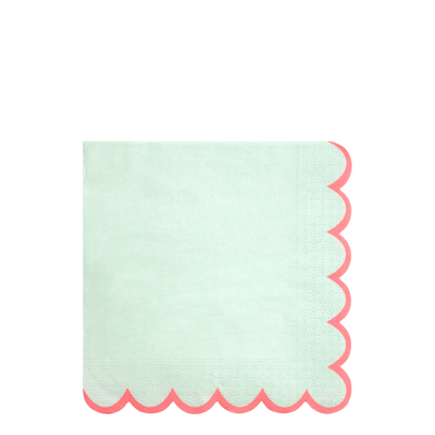 Pastel Neon Edge Large Napkins - Ralph and Luna Party Shop