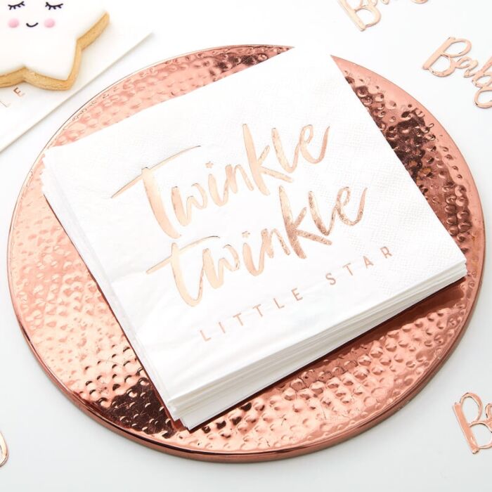 Twinkle Twinkle Foiled Napkins - Ralph and Luna Party Shop