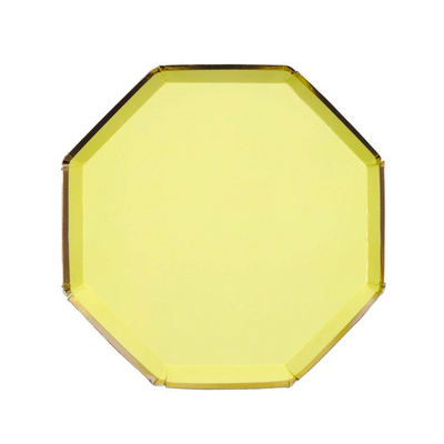 Pale Yellow Side Plates - Ralph and Luna Party Shop
