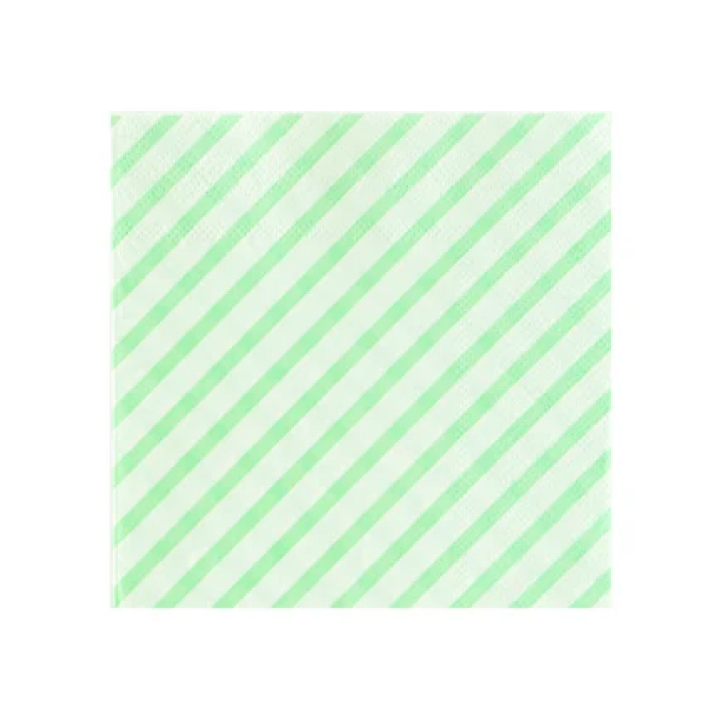 Mint Green Stripes Party Napkins - Ralph and Luna Party Shop
