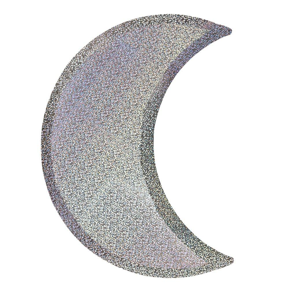 Silver Sparkle Moon Plates - Ralph and Luna Party Shop