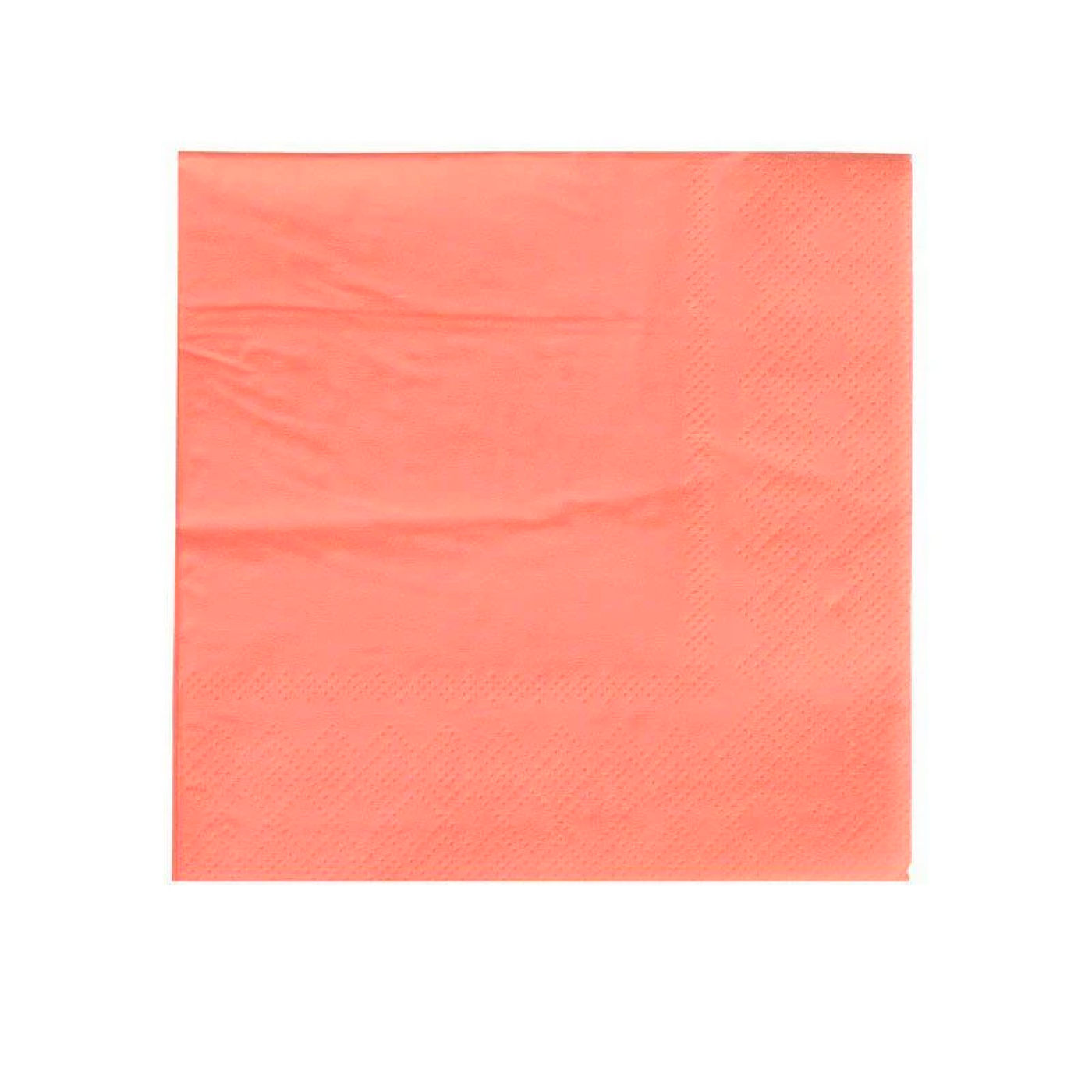 Neon Coral Party Napkins - Ralph and Luna Party Shop