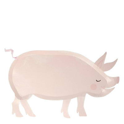 On the Farm Pig Plates - Ralph and Luna Party Shop