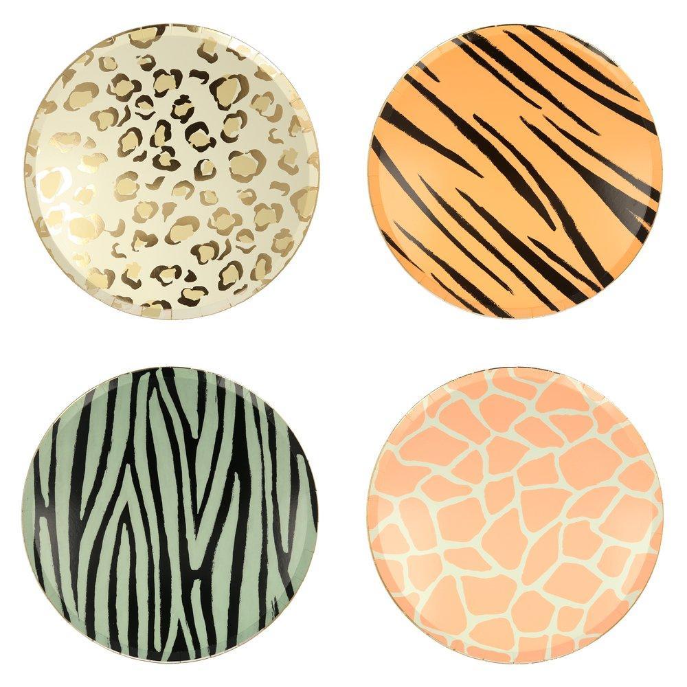 Safari Animal Print Dinner Plates - Ralph and Luna Party Shop