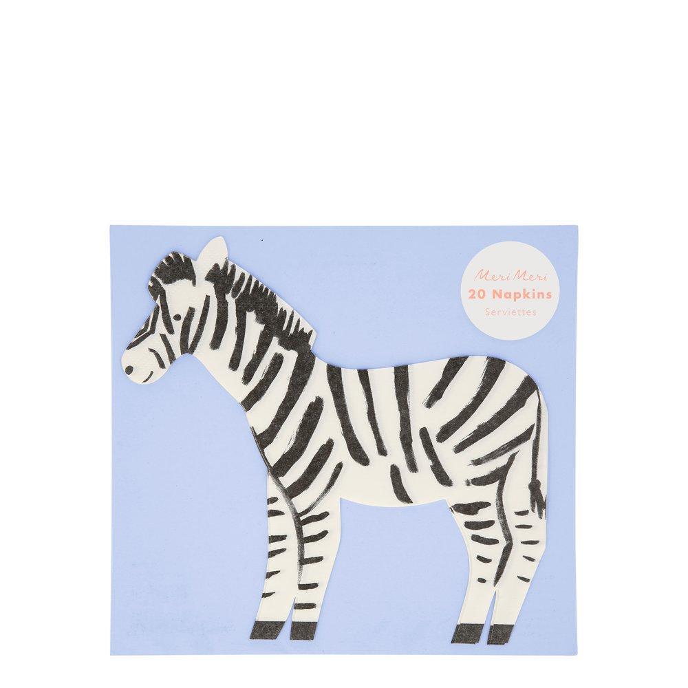 Safari Zebra Napkins - Ralph and Luna Party Shop