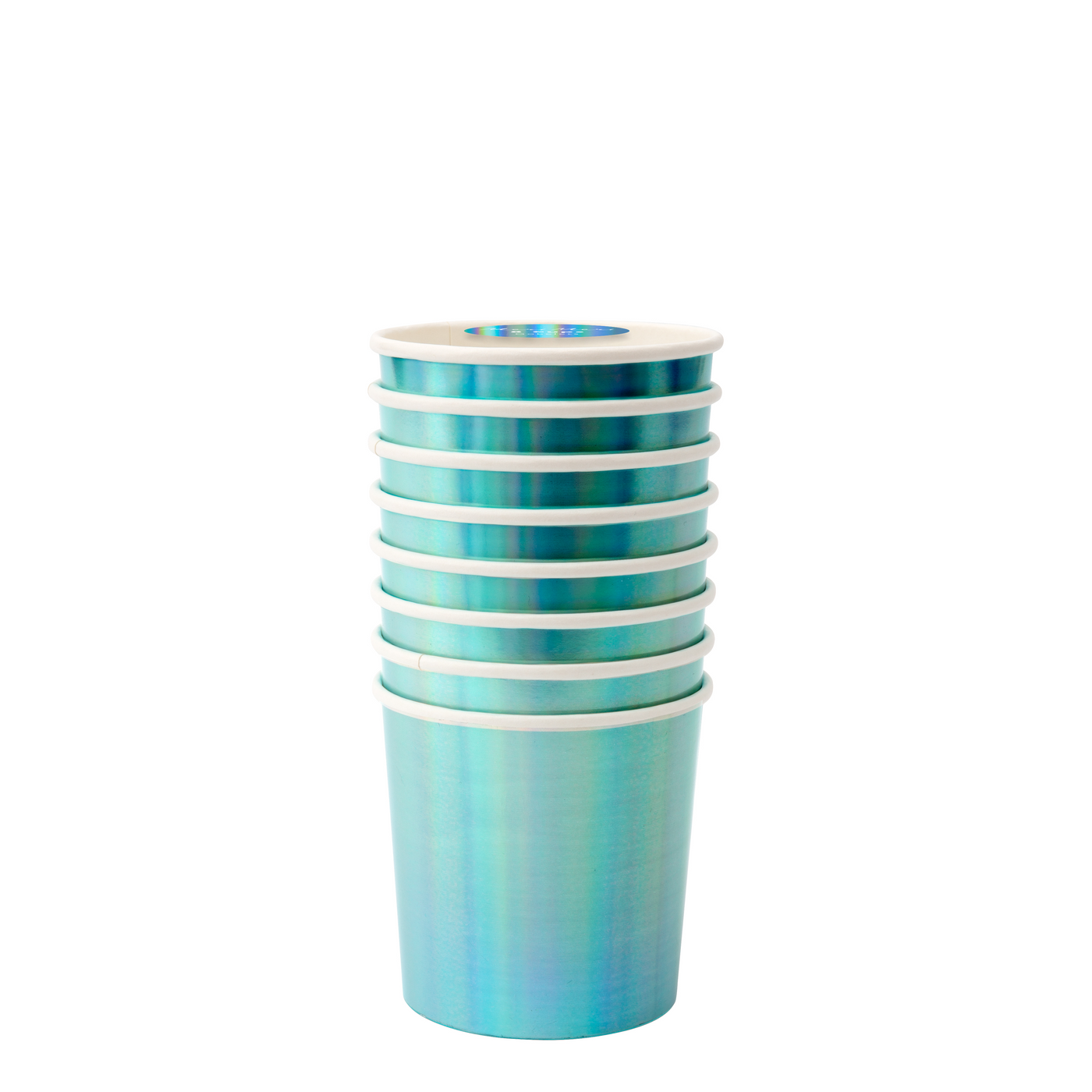 Holographic Blue Tumbler Cups - Ralph and Luna Party Shop