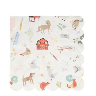 On the Farm Large Napkins - Ralph and Luna Party Shop