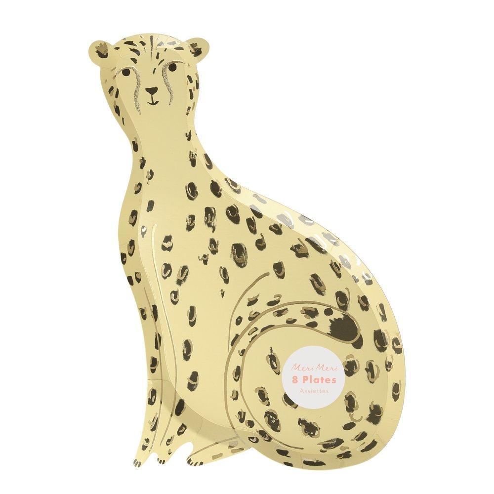 Safari Cheetah Plates - Ralph and Luna Party Shop