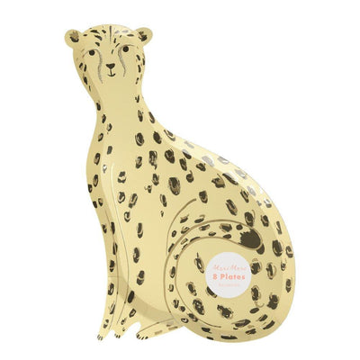 Safari Cheetah Plates - Ralph and Luna Party Shop