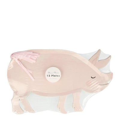 On the Farm Pig Plates - Ralph and Luna Party Shop