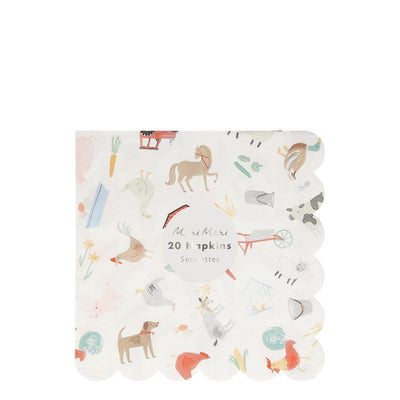 On the Farm Large Napkins - Ralph and Luna Party Shop