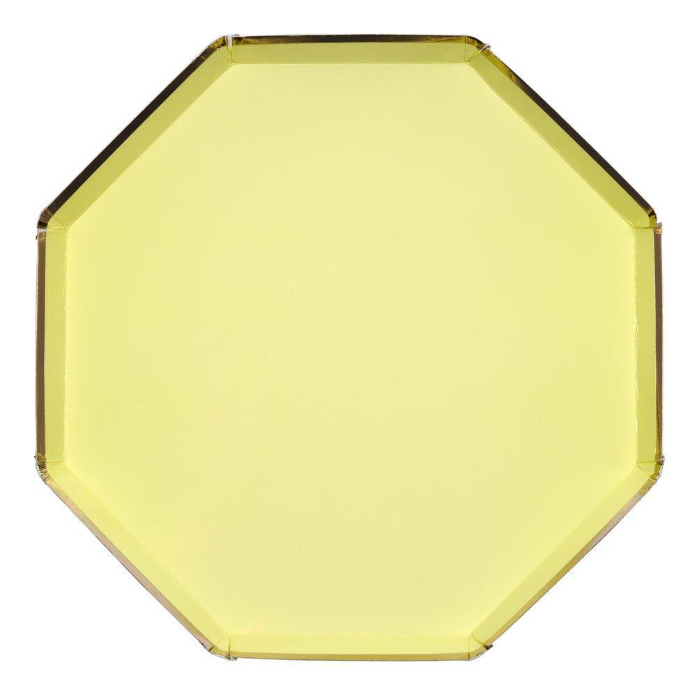Pale Yellow Dinner Plates - Ralph and Luna Party Shop