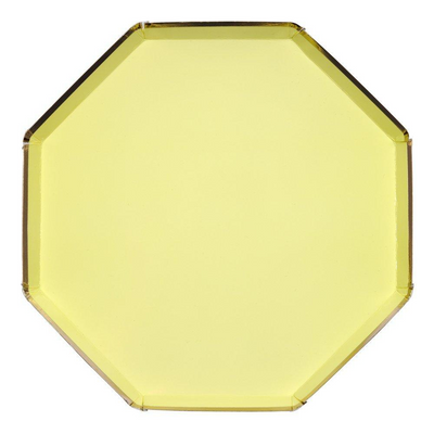 Pale Yellow Dinner Plates - Ralph and Luna Party Shop