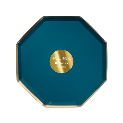 Dark Teal Side Plates - Ralph and Luna Party Shop