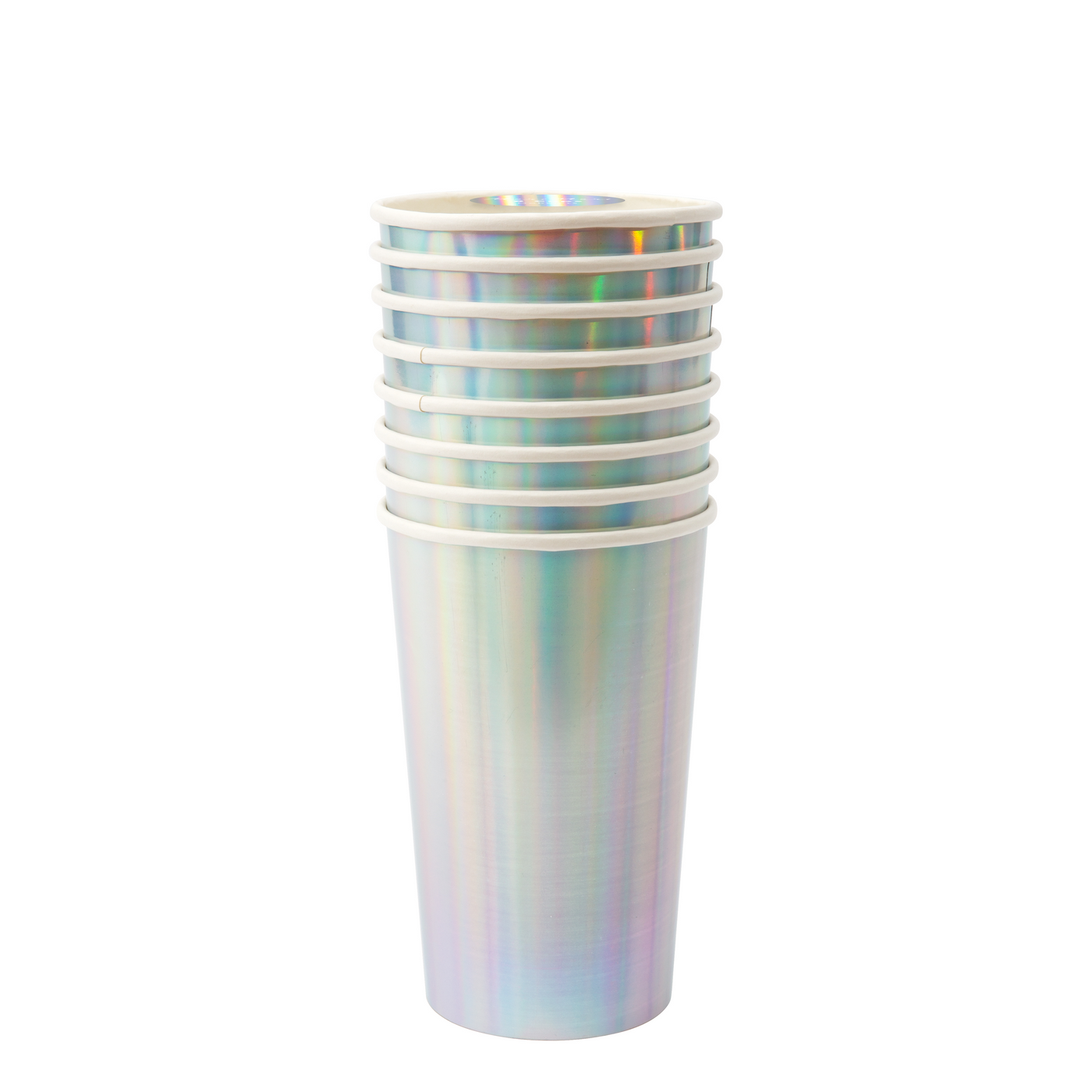 Silver Holographic Highball Cups - Ralph and Luna Party Shop