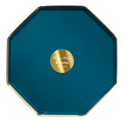 Dark Teal Dinner Plates - Ralph and Luna Party Shop