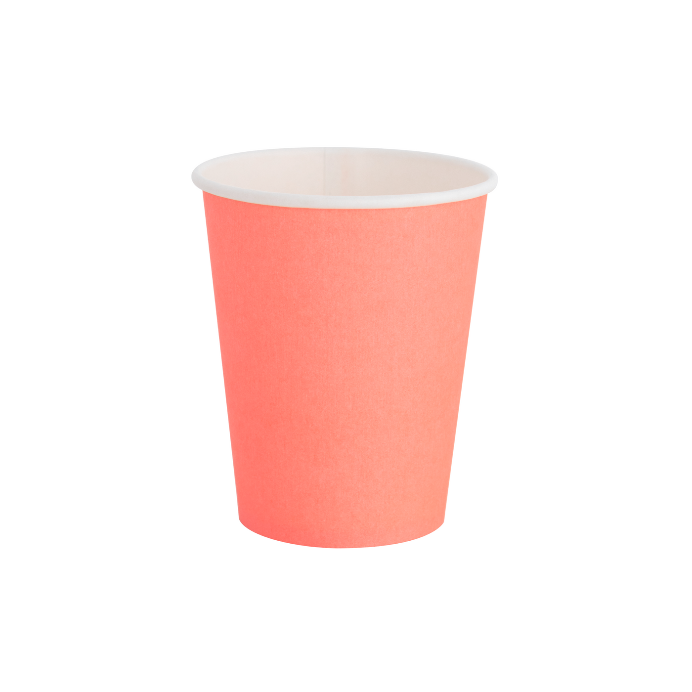 Neon Coral Paper Party Cups - Ralph and Luna Party Shop