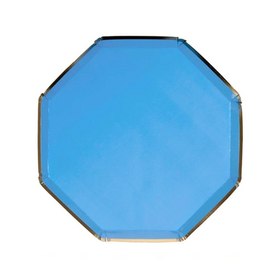 Bright Blue Side Plates - Ralph and Luna Party Shop