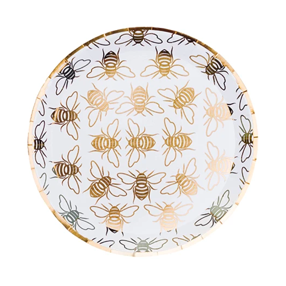 Bee Dessert Plate - Ralph and Luna Party Shop
