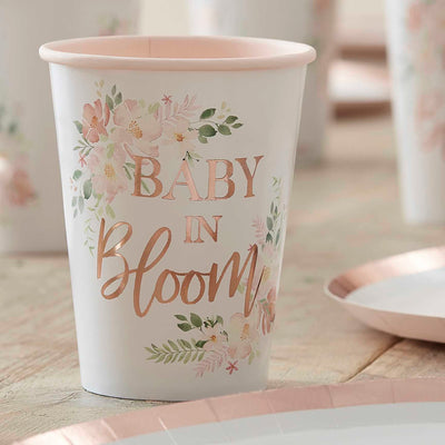 Baby in Bloom Paper Cups