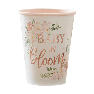 Baby in Bloom Paper Cups