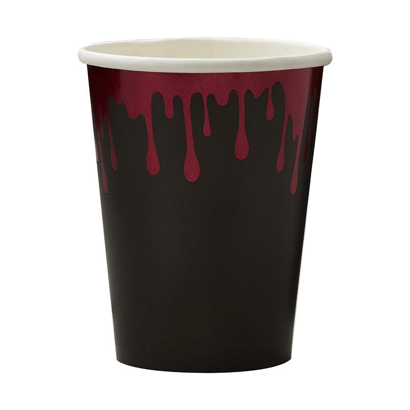 BLOOD DRIP PAPER HALLOWEEN CUPS