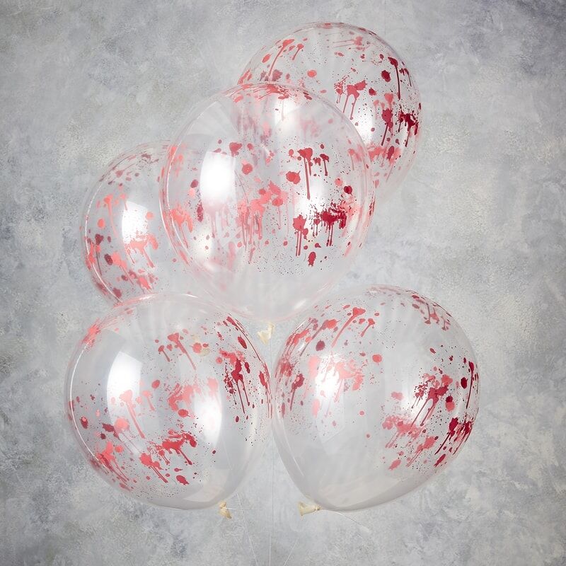 BLOOD SPLATTER HALLOWEEN BALLOONS