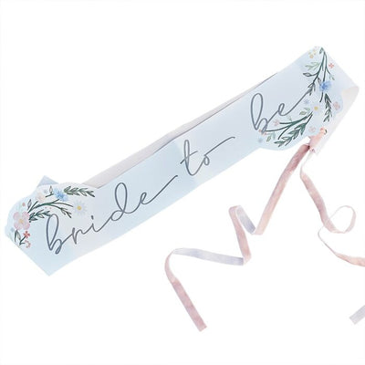 Boho Floral Bride To Be Sash